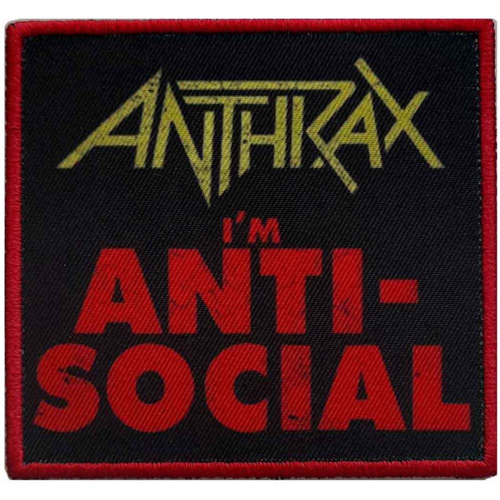 ANTHRAX アンスラックス (2026年 4月 来日 ) - Anti - Social / ワッペン - PGS